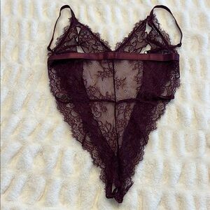 Victoria’s Secret Lace Bodysuit in Purple